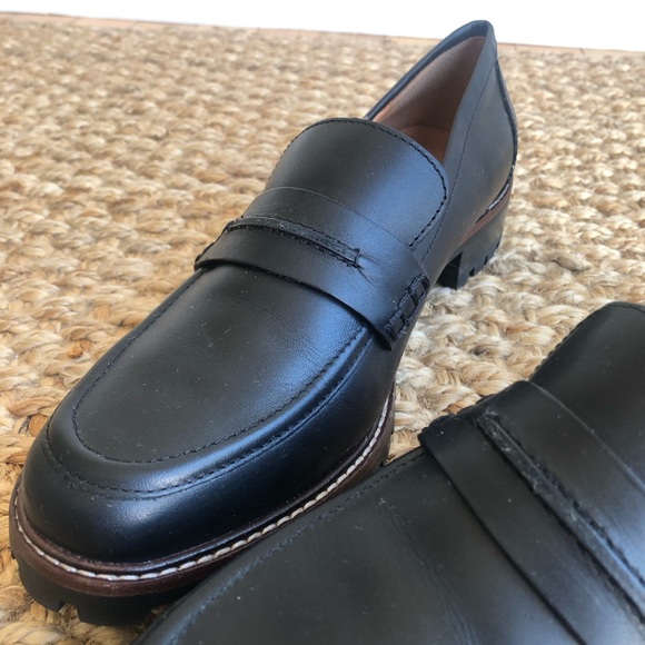 Madewell The Corinne Lug Sole Loafer. Leather. Size 8.5 - Picture 2 of 12